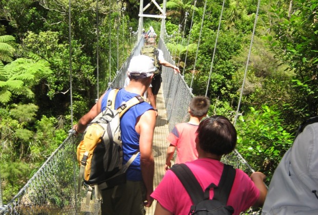 Crossing Waitawheta Bridge