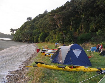 Kayak campsite, Lagoon Bay, Mahurangi East